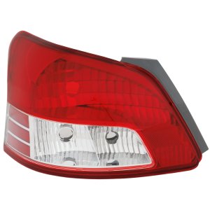 Tail Light for Toyota Yaris 2007-2012 Right (Passenger), Lens and Housing, Base Model, without Sport Package, Sedan, Replacement