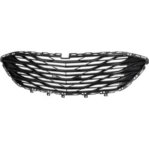 Front Bumper Grille for Chevrolet Malibu 2019-2023, Lower, Black, LS (Premier without Parallel Park Assist Sensor Holes)/RS Models, Replacement