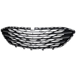 Front Bumper Grille, Lower, Chrome for Chevrolet Malibu 2019-2023, Hybrid/Luxury/LS/LT Models & Premier without Parallel Parking Assist Sensor Holes, Replacement