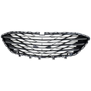 Front Bumper Grille for Chevrolet Malibu 2019-2023 Premier Model, Textured Black with Parallel Park Assist Sensor Holes, Replacement