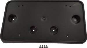 Front License Plate Bracket for Chevrolet Silverado 1500 (2019-2021), Silverado 1500 LTD (2022-2022), Textured Black, Replacement