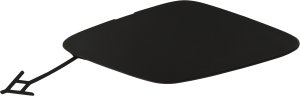 Front Bumper Tow Hook Cover for Chevrolet Equinox 2018-2021, Primed (Ready to Paint), Replacement