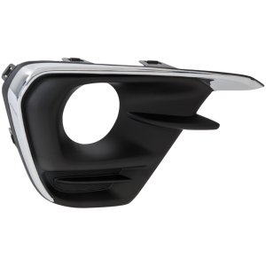 Front Fog Light Molding for Chevrolet Spark LT/LS Models, 2016-2018, Left (Driver), Black, Replacement