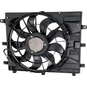 Radiator Fan Assembly for 2018-2023 Equinox/Terrain, Single Fan, Compatible with 1.6L Turbo Diesel Engine/2.0L Turbo Engine, Suitable for Terrain with 2.0L Turbo Engine & Towing Package, Replacement