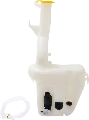 Washer Reservoir Assembly for Dodge Grand Caravan/Chrysler Town and Country 2008-2010, with Cap, Pump and Sensor, with Headlight Holes, Replacement