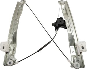 Front Regulator Right (Passenger) with Power Motor, 2 Pins for Dodge Grand Caravan 2008-2020, Chrysler Town and Country 2008-2016, Replacement