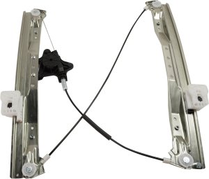 Front Regulator with Motor for Dodge Grand Caravan 2008-2020, Chrysler Town and Country 2008-2016, Left (Driver) Side, Power, 2 Pins, Replacement