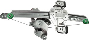 Rear Window Regulator with Motor for Cadillac SRX, 2013-2016, Right (Passenger) Side, Replacement