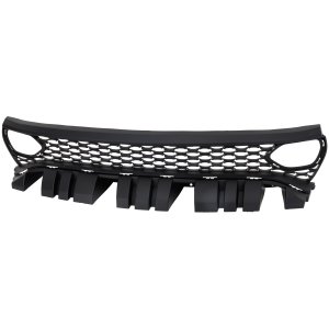 Black with Chrome Insert Grille for Dodge Charger 2019-2023, Comes with Air Ducts and Hood Scoop, Replacement