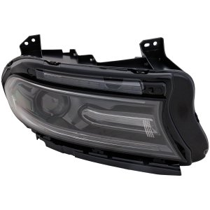 Headlight Assembly for Charger 2018-2021, Right (Passenger), Halogen, without Logo, Excluding R/T 392/R/T Scat Back,SRT Hellcat, SRT 392 Models, Replacement