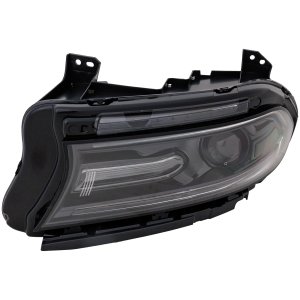 Headlight Assembly for Dodge Charger 2018-2021, Left (Driver), Halogen, Without Logo, Excludes R/T 392, R/T Scat Back, SRT Hellcat, SRT 392 Models, Replacement