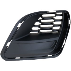Fog Light Molding for Dodge Charger 2020-2023, Right (Passenger), Textured Black with Hood Scoop, Wide Body Option, Replacement