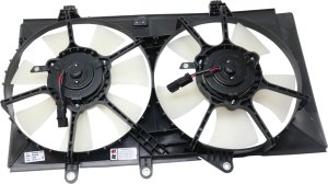 Radiator Fan Assembly for Promaster Van 2014-2023, Dual Fan, 3.0L/3.6L Engine, without Air Conditioning, with Oval Connectors, Replacement