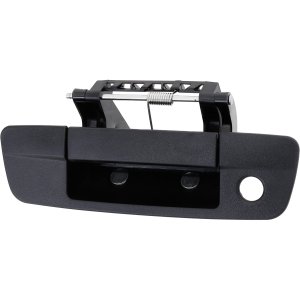 Tailgate Handle for 2009-2012 Dodge RAM 1500, Black, Locking, without Camera Hole, Replacement