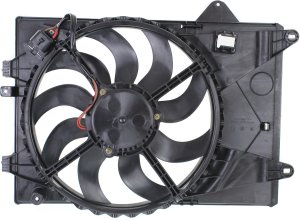 Radiator Fan Assembly for Chevrolet Sonic 1.8L Hatchback/Sedan 2012-2013, 2016-2018, Includes Resistor, Replacement