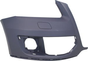 Front Bumper Cover for Audi Q5 2009-2012, Right (Passenger), Primed (Ready to Paint), without S-Line Package, without Parking Aid Sensor Holes, Replacement