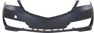 Front Bumper Cover for Acura TLX 2015-2017, Primed (Ready to Paint), w/o Headlight Washer and Parking Aid Sensor Holes, Replacement
