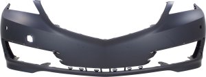 Front Bumper Cover for Acura TLX 2015-2017, Primed (Ready to Paint), without Headlight Washer Holes, with Parking Aid Sensor Holes, Replacement
