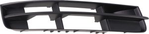 Front Bumper Grille for Audi Q7 2010-2015, Right (Passenger) Side, Outer, Without Side Line Package, Replacement