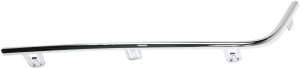 Front Bumper Molding, Lower Bar for Acura TL 2012-2014, Left (Driver) Side, Chrome, Replacement