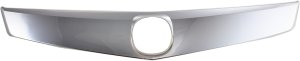 Upper Grille Molding for Acura TSX Sedan 2009-2010, Smoked Chrome, Replacement