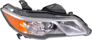 Headlight Lens and Housing for Acura RDX 2013-2015, Right (Passenger), Xenon, Without HID Kit, Replacement