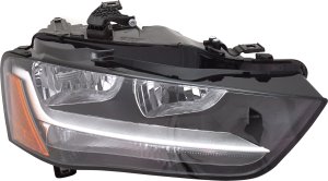 Headlight Assembly for Audi A4/A4 ALLROAD (2013-2016), Right (Passenger) Side, Halogen, Compatible with Sedan/Wagon, From 5-12, Replacement