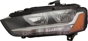 Headlight Assembly for Audi A4/A4 Allroad 2013-2016, Left (Driver), Halogen, Sedan/Wagon, From 5/2012, Replacement
