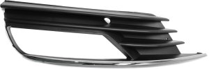 Front Fog Light Molding for Audi A3 2015-2016, Left (Driver), Textured Black, Convertible/Sedan, Replacement