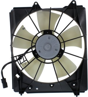 Radiator Fan Assembly, Single Fan for Acura TL 2009-2014, Left (Driver), Fits 3.5L/3.7L Engines, Replacement