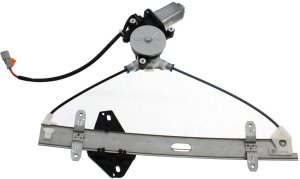 Front Window Regulator for Acura RSX 2002-2006, Right (Passenger), Power Operated, with Motor, 2 Pins, Replacement