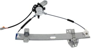 Front Window Regulator with Motor for Acura TL 1999-2001, Right (Passenger), Power, 2 Pins, Replacement