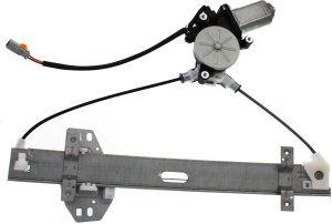 Power Rear Window Regulator with Motor for Acura MDX 2001-2006, Right (Passenger) Side, 2 Pins, Replacement