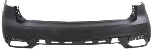 Rear Bumper Cover for Acura MDX 2014-2016, Primed (Ready to Paint), Without Parking Aid Sensor Holes and Lane Keep Assist, Replacement