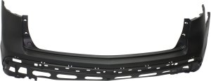 Rear Bumper Cover for Acura MDX 2010-2013, Primed (Ready to Paint), with Parking Aid Sensor Holes, Replacement