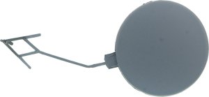 Rear Bumper Tow Hook Cover for Audi A6 2012-2015, Primed (Ready to Paint), without S-Line Package, Replacement