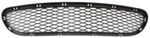 Front Bumper Grille for BMW 3-Series 2009-2012, Center Location, Primed (Ready to Paint), Without M Package, Without Adaptive Cruise Control, Sedan/Wagon, Replacement Models: 328i, 328xi, 335i, 335xi.