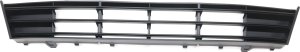 Front Bumper Grille for BMW 5-Series 2014-2016, Center, Textured, Without M Package and Active Cruise Control, Sedan, Replacement