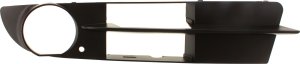 Front Fog Light Molding for BMW 5-Series 2004-2007, Left (Driver), Paint to Match, Fits Sedan without M Package and Wagon without Sport Package, Replacement