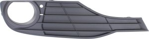 Front Fog Light Molding for BMW 320I/328D Sedan (2012-2015), Right (Passenger) Side, Textured Black, Luxury/Modern Line without M Sport Package, Replacement