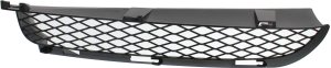 Front Bumper Grille for BMW X5 2004-2006, Right (Passenger), Upper, Black, without Sport Package, Replacement