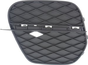 Front Bumper Outer Grille for BMW X5, Years 2011-2013, Left (Driver) Side, Black, Closed Style, without M Package, Replacement