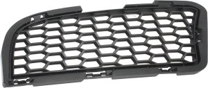 Front Bumper Grille Right (Passenger) for BMW M5 2012-2016, Outer, Textured Black, Replacement