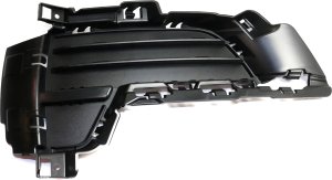 Front Bumper Grille for BMW X5 2014-2018, Left (Driver) Side, Outer, Textured Black, Closed Grid, w/o M Sport Line, Replacement