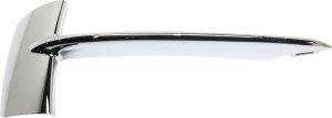 Front Bumper Molding Right (Passenger) for 2014-2018 BMW X5, Chrome, without M Sport Line, Type 1, Luxury Line, Grille Cover Replacement