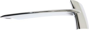 Front Bumper Molding for BMW X5 2014-2018, Left (Driver) Side Grille Cover, Chrome, Without M Sport Line, Type 1, Luxury Line, Replacement