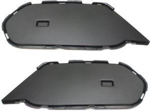 Front Bumper Grille for BMW X1 2013-2015, Right (Passenger) and Left (Driver), Inner, Textured Black, without M Sport Package, Replacement