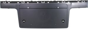 Front Bumper Bracket for BMW 745LI, 2002-2005, License Base, Black, Replacement