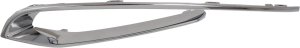 Front Bumper Grille Molding for 2014-2016 BMW 5-Series, Left (Driver), Chrome, without M Package, Luxury Line, Sedan, Replacement Models: 520i, 528i, 535i, 550i.