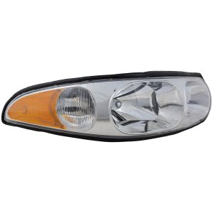 Headlight Assembly for Buick LeSabre Custom Model 2000-2005, Right (Passenger), Halogen, Composite, with Cornering/Marker Light, Front Wheel Drive, Replacement